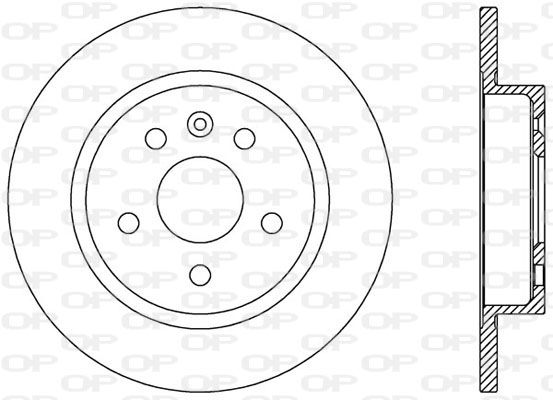 OPEN PARTS Тормозной диск BDA2537.10